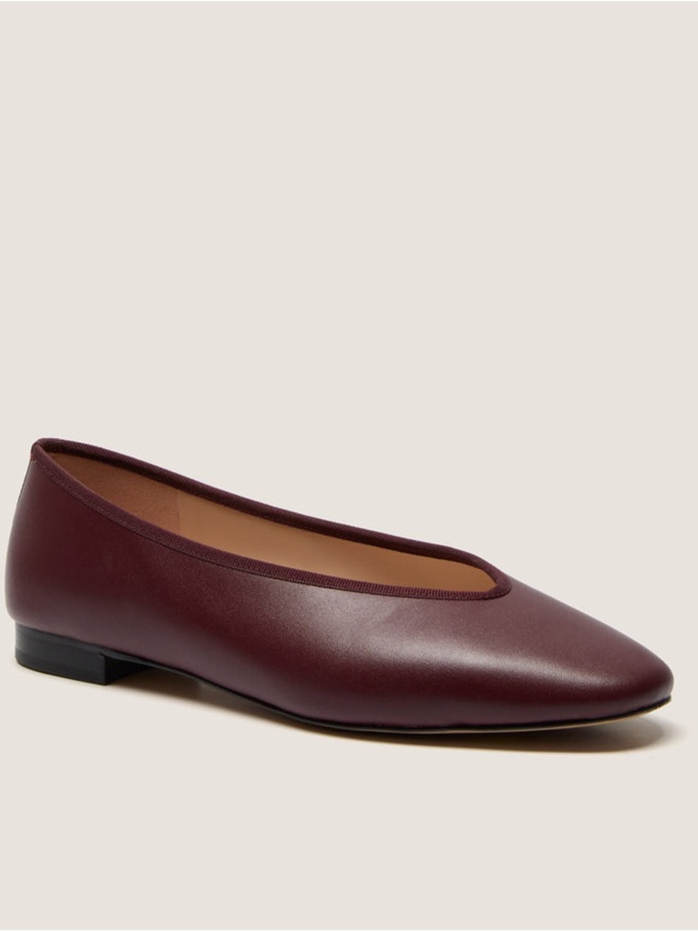 TUCKERNUCK SHOES
Oxblood Leather Nina Flats - Picture 1 of 8